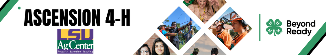 Ascension 4-H Website Home Page Banner.
